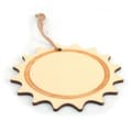Miniatyrbild 2 av 3: Sol att dekorera i trä - Ej specificerad - 120mm - Färg beige - Både för vuxna, bebisar och barn