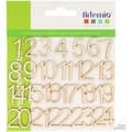 Miniatyrbild 1 av 2: Tränummer - Ej specificerat - 1 till 24 - Set med 24 delar - Material: furu - Mått: 2cm