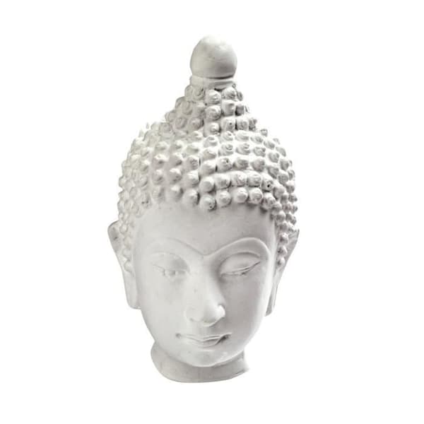 POWERTEX Buddha stort gipshuvud