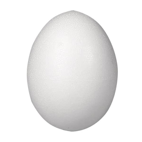Polystyrenägg - Rayher - 4,5 cm - Vita - påsk- eller nyårsdekoration