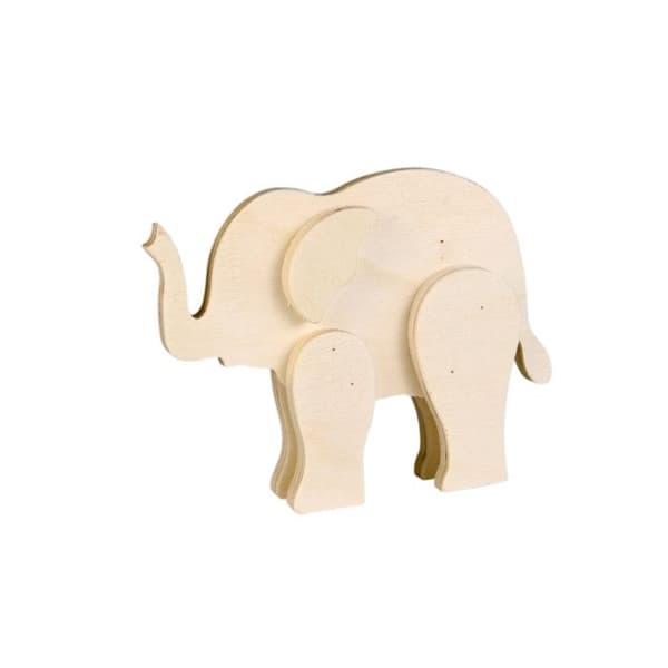 Träleksak Elefant 12 x 9 x 2 cm