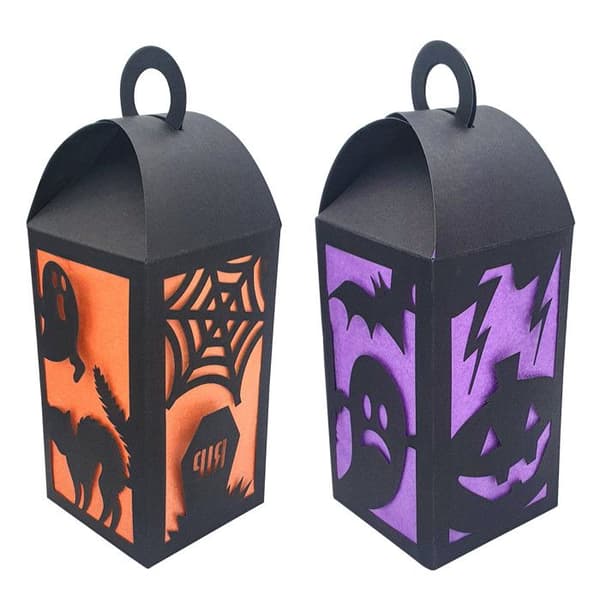 Halloween papperslyktor 9 x 25cm 2 st
