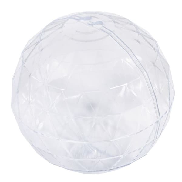 Facetterad plastboll i 2 delar Kristall ø8cm
