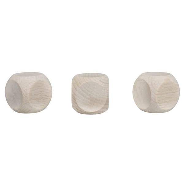 Anpassningsbar trä-terning 3 cm 3 stycken