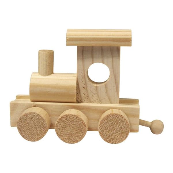 Trähäst - Rayher - 10x4,5x7 cm - För barn - Blandet - Fraktas från Frankrike