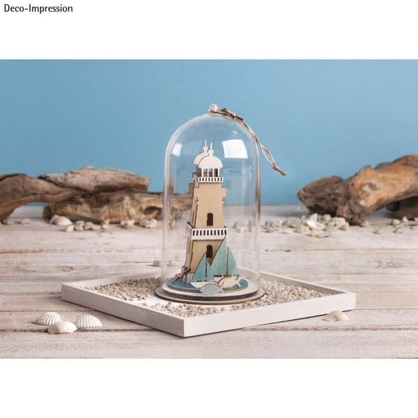 Träform att montera - 3D-lampa - 8 x 14,5 cm - Marin dekoration - Kreativitet - Blandat