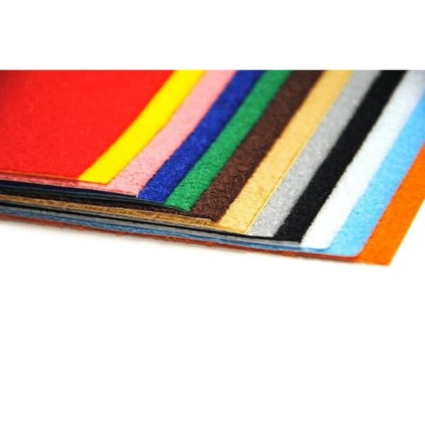 Flockat papper - SODERTEX - Decovel - 12 kuponger - 35 x 50 cm - Flerfärgad