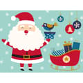 Miniatyrbild 1 av 2: Santa Claus målar efter nummer kit 18 x 24 cm