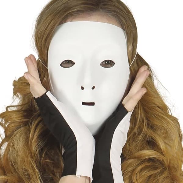 Mask - Ej specificerad - Vit - PVC - Dekorativ - Blandad