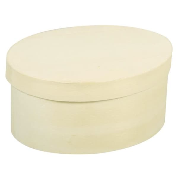 Oval spånbox, FSC Mix Credit, 7x10x5cm