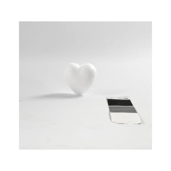 Polystyrenehjärtan - Creativ Company - 6 cm - Paket om 5 - Vit - Inredning