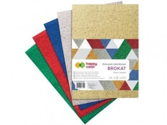 Happy Color Foam 20x30 cm 5 ark Glitter nr 7122