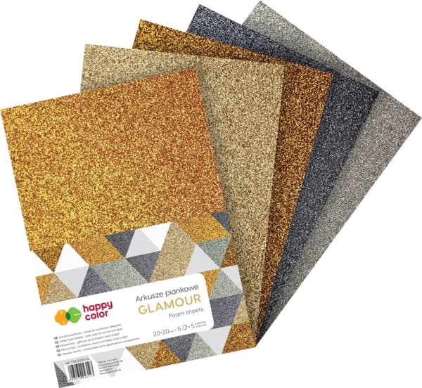 Happy Color Foam 20x30 cm 5 ark Glamour