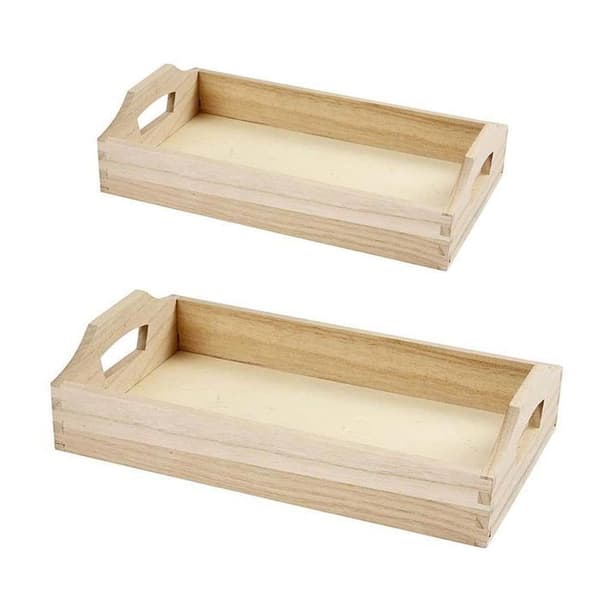 2 träfat att dekorera 30 x 17 x 5 cm