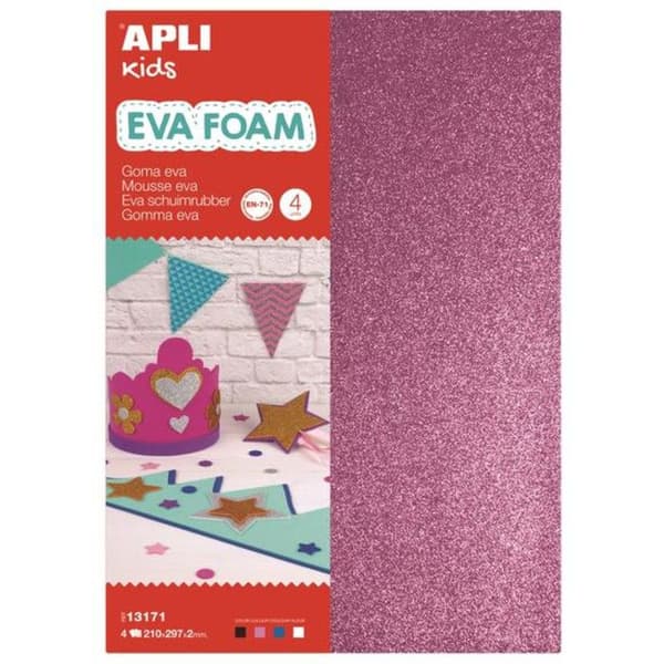 Mousse EVA termoformbar A4 4 glittrande ark 2