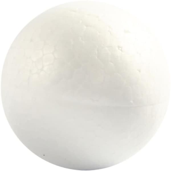 Set med polystyrenkulor - 5 cm - 5 st