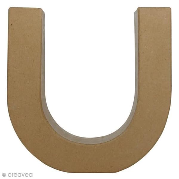Dekorera brev - DECOPATCH - U - 21 x 22 cm - Tjocklek 5 cm - Blandat