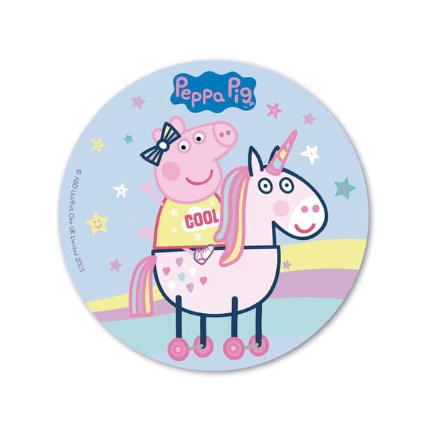Godis av fin kvalitet - Papa Pig - ätbar rispapper - 20 cm - Flerfärgad