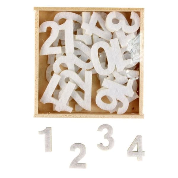Vitnum i vitt filt för Adventskalender