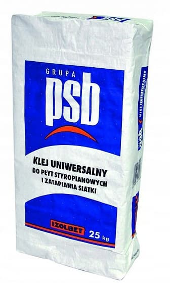 PSB-liima polystyreenin ja verkon upottamiseen 25 kg