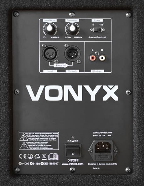 Vonyx SWA18 PA Aktiv sub bas 18", 1000W Peak Effekt/400W RMS