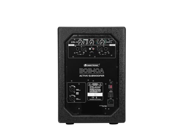 Omnitronic 11038870, 300 W, Aktiv subwoofer, 45 - 250 hz, 100 dB, 25 cm, 25,4 cm (10")