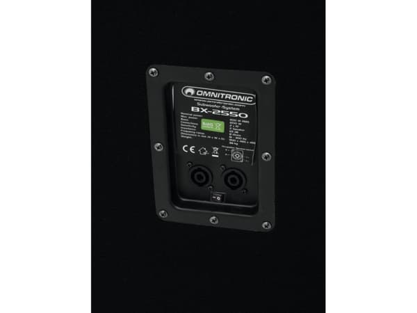Omnitronic 11037751, 600 W, Passiivinen alibassokaiutin, 15 - 300 Hz, 1200 W, 101 dB, 8 O