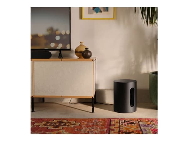 Sonos Sub Mini - Subwoofer - trådlös - Ethernet, Fast Ethernet, Wi-Fi - Appkontrollerad - svart