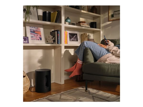 Sonos Sub Mini - Subwoofer - trådlös - Ethernet, Fast Ethernet, Wi-Fi - Appkontrollerad - svart