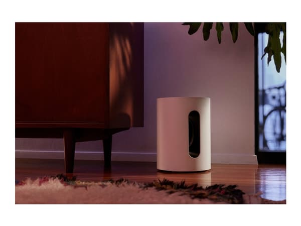 Sonos Sub Mini - Subwoofer - trådlös - Ethernet, Fast Ethernet, Wi-Fi - Appkontrollerad - vit