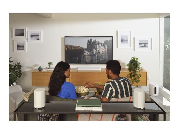 Sonos Sub Mini - Subwoofer - trådlös - Ethernet, Fast Ethernet, Wi-Fi - Appkontrollerad - vit