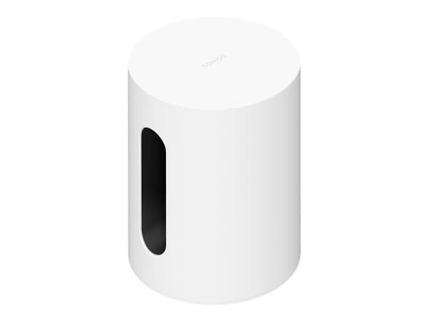 Sonos Sub Mini - Subwoofer - trådlös - Ethernet, Fast Ethernet, Wi-Fi - Appkontrollerad - vit