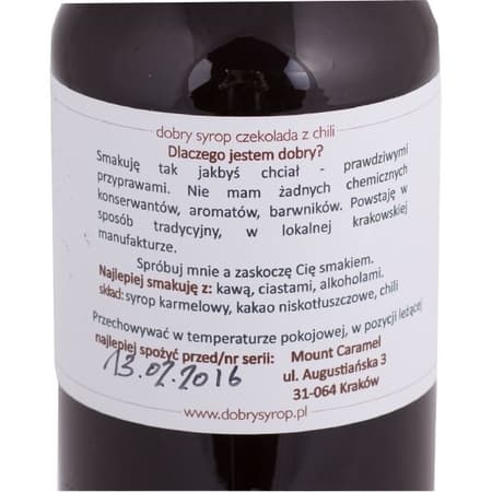 Mount Caramel Dobry Syrup - Suklaa chilillä 500 ml