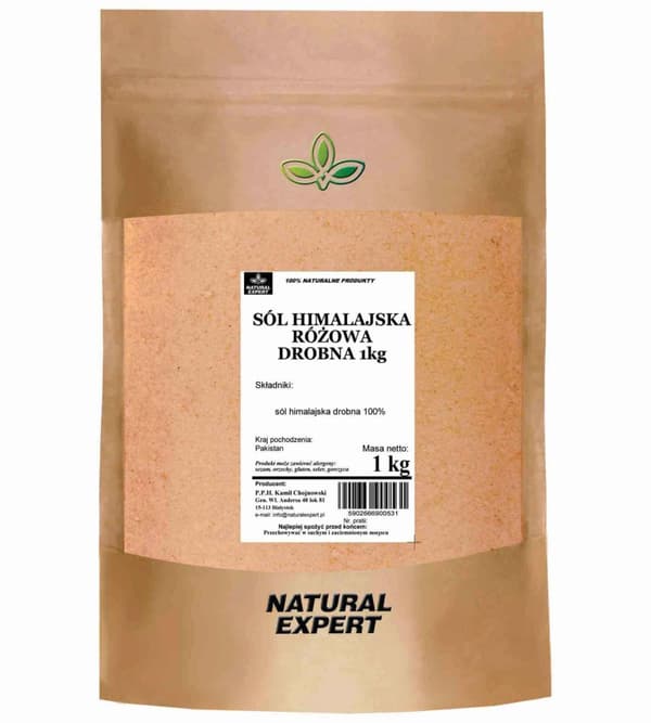 Himalajan vaaleanpunainen hieno suola 1kg