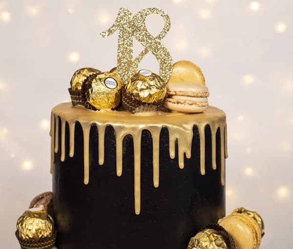 Chokoladeglasur Naturlig dryp GULD 100ml