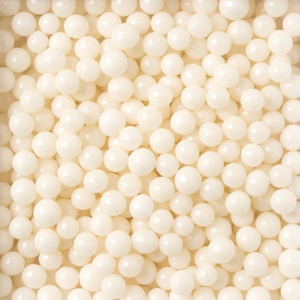 Vita pärlsockerpärlor 7mm/50g strössel