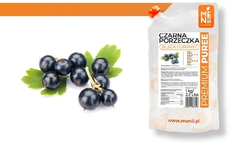 Fruktmassa SVARTA VINBÄR 1kg PremiumPuree MENii