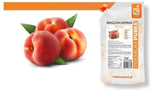 Hedelmämassa PERSIKKA 1kg PremiumPuree MENii