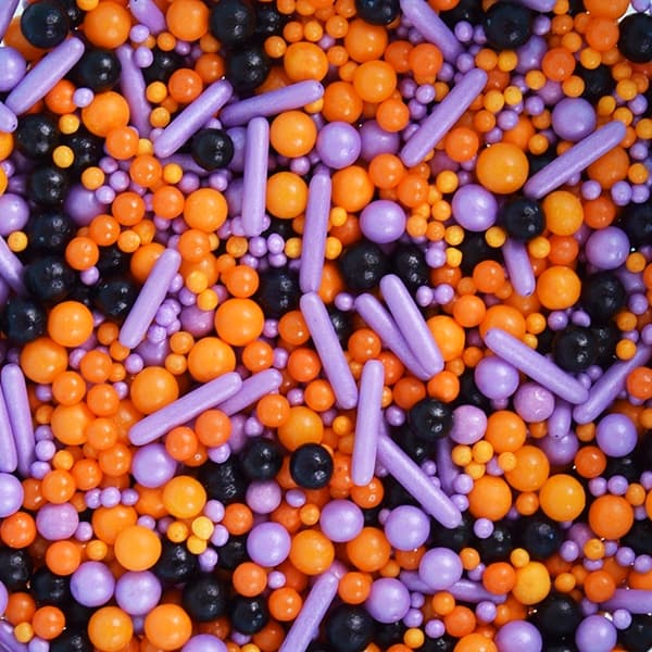 Sukkerstrøssel 50 g flagermus og spøgelse HALLOWEEN konfetti