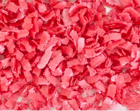 Rød vaffeltopping 100 g = 1,5 l stor pakke