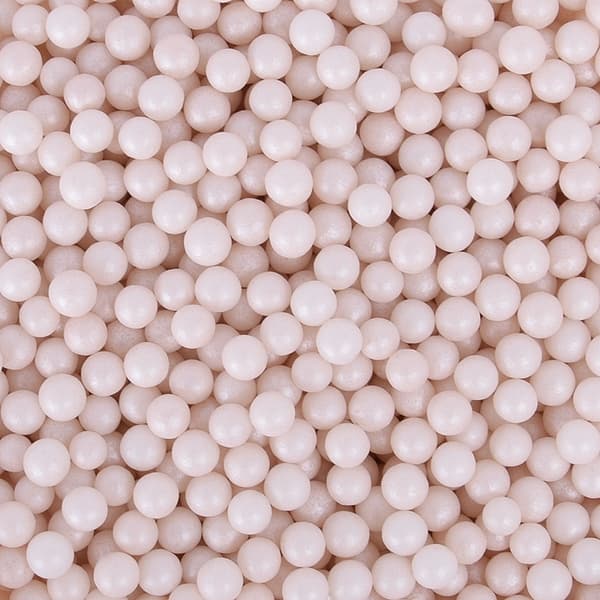 Sukkerperler hvid perle 7mm drys 50 g