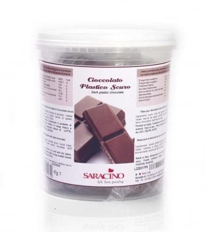 Brun chokladplast Saracino 1 kg