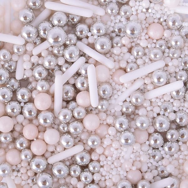 Hvid Perle Mix sukkerperler 50g drys