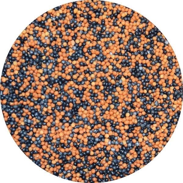 Sockervallmo ORANGE-SVART Strössel 50 g