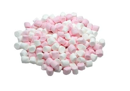 MINI MARSHMALLOWS strössel vitt och rosa 1 kg