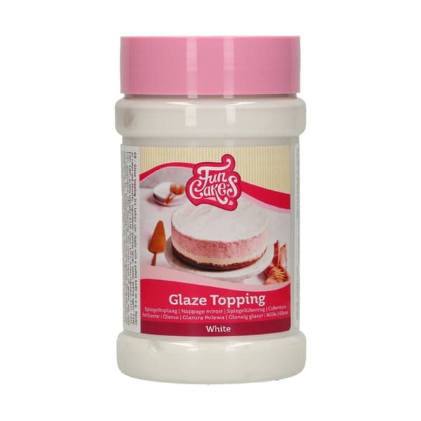 Hvid spejlglasur 375g FUNCAKES