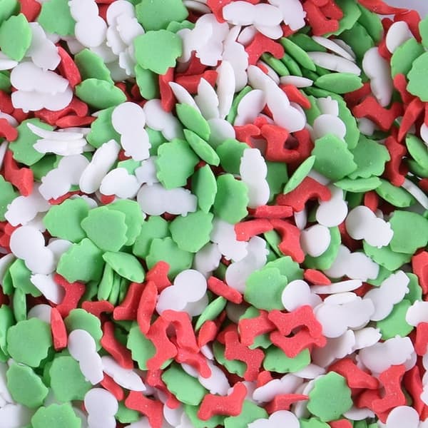 Juletræssukkerstrøssel 1 kg konfetti