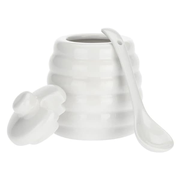 Ménage Sucrier - Unitable - P001101300 - Porslin - Vit - 10 cm i höjd