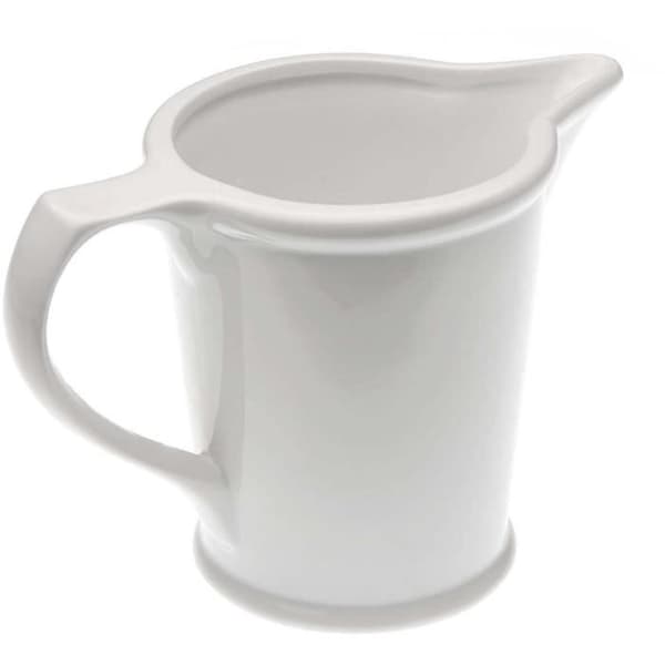 Vit mjölkkanna i porslin 500ml