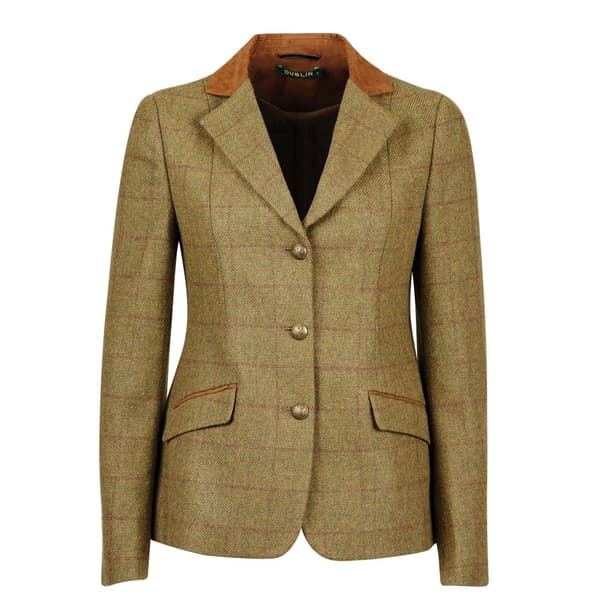 Dublin Børn/børn Albany Tweed-jakke med ruskindskrave, skræddersyet til børn Brown 22in